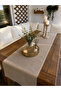 Linda Linen Fabric Premium Series Beige Runner - 3