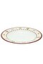12-Piece Melamine Deep Plate Set 23CM White/Maroon - 2