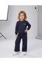 Girl's Seasonal Kangaroo Pocket 2-Strap Top and Bottom Tracksuit Set for Ages 2-3-4-5-6