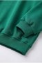 Children's Polo Collar Green School Sweatshirt with Embroidery Detail - 2