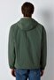 M0110842 Water Repellent Hooded Men's Coat Khaki - 8