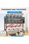 Over The Sink Dish Drying Rack, 3 Tier kitchen Drainer Drying Rack with Cover, Space Saving - 5