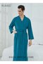 Women and Men Waffle Kimono Bathrobe Cotton Sleepwear Spa Robe Nightwear Nightgown Women Water Bathr
