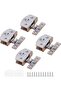 Four-piece glass hinge assembly, folding glass hinge, zinc alloy glass hinge.