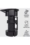 16 height-adjustable black plastic furniture legs with clips, kitchen furniture legs, cabinet legs, screws included (16 pieces) - 2