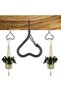 A set of 8 Q-shaped hooks with safety rings, windproof, suitable for outdoor lighting fixtures, heart-shaped... - 2