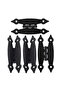 4-piece set of antique butterfly hinges for cabinets, hidden door hinges, kitchen cabinet hinges, iron hinges, and cabinet hardware replacement.