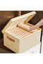 PP board reinforced folding wardrobe storage box, bedrooms, large capacity, store clothes, toys, sundries, 2-pack, beige (44x30x20CM). - 4