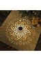 2-Pack Solar Fence Lights Metal Outdoor Deck Step Wall Sconces Mandala Theme Waterproof Lights for Garden Columns Terrace Backyard Patio Decoration - 5