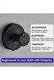 2-Pack Waterproof Black Suction Cup Hooks for Wreaths, Towels & Bathrobes in Shower - 3