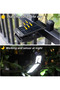 Solar-powered clip-on light, 45 LED beads - warm light, waterproof, with motion sensor. - 3