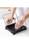Kitchen Organizer - Pan Storage Rack - Kitchen Organization - Efficient Cabinet Utilization - 17cm High - Black - 3