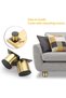 4-Piece Set 5cm Stainless Steel Furniture Legs Metal Cabinet Table Legs Gold Round Risers Coffee Table Sofa TV Cabinet Chair - 4