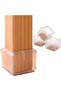 A set of 4 chair leg floor protectors with felt pads, furniture chair covers, square leg covers.