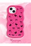 iPhone 13/14 Compatible Thin Butterfly Bow Printed Soft Structure Phone Case for Daily Use