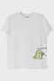 Cute Dinosaur White T-Shirt