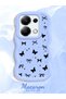 Redmi Note 13 Pro 4g Compatible Slim Butterfly Bow Printed Soft Structure Daily Use Phone Case