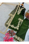 Green Top Plazzo Dupatta - HRT4580 | Green-Size:2XL-44-Inches - 3