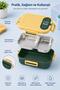 Vgn-7161 Block Compatible Yellow-Green Lunch Box Stainless Steel Lunchbox Festival of Play - 2