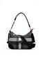 Black - Black Plaid Women's Shoulder Bag Sp1277 - 6