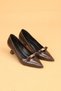 Women's Short Heeled Buckle Orthopedic Evening Dress Shoes High Heels - 4
