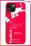 Neon Pink the Peach Edition Patterned Velvet Inside Silicone Case for iPhone 15 - 3