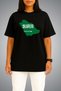 Oversize Saudi Arabia Flag and Map Chest Printed Unisex T-Shirt - 2
