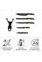 6-Piece Kitchen Knife Set with Peeler, Ultra-Sharp Chef Knives for Meat & Vegetable Prep, Ergonomic Handle Cooking Cutlery Set for Home Kitchens, Chefs & Daily Cooks - 3