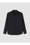 Black Standard Fit Men's Shirt - 4