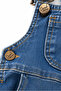 Girl's Bowknot Denim Salopet / Gardener Overalls - 4