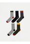 Rmz Gi̇yi̇m Farkiyla Color Blocked Men's Socks 5-Pack - 2