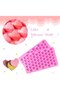 pieces heart-shaped silicone food molds - ice cubes, chocolate, candy, cake - DIY baking molds for love, pink - 2