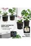 Flower pots, 10-pack plastic mesh pots, breathable pond plant baskets, suitable for hydroponics, aquatic and pond plants. - 3