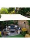 Square Shade Cloth (3x3m, 185g/㎡) - Breathable HDPE Fabric UV Protection Net Canopy for Patio, Garden & Camping (White)