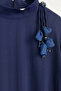 Comfortable Fit Modal Dress - Navy Blue - 2