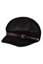 Lightweight newsboy cap beret breathable mesh sun hat beach cap women's - black