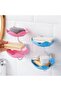 4-piece double-layer soap dish set with suction cups, no-drilling organizer for bathroom, kitchen & laundry. - 2