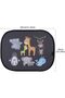 2-Pack Car Sunshades - 44 × 36 cm - Animal Pattern - UV Protection - Static Cling PVC Window Sun Shades - 3