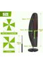 Parasol Cover - New 420D parasol protective cover with telescopic pole and loop, windproof, anti-UV - for outdoor parasols - 210 x 45/72/32 cm - 5