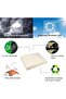 Waterproof rectangular sunshade sail, 4x5 meters, with rope, made of breathable Oxford polyester fabric, waterproof and UV resistant, for patios,... - 4