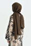 Cotton Naia Blend Natural Shawl - Bitter Brown - 3