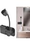 Hair Dryer Holder Wall Mount Bathroom Hair Dryer, Wall Mount Holder Storage Organizer Professional Styling Tool, Rack Space-Saving Design, Black - 5
