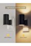 LED wall-mounted night light with sunset/sunrise sensor, soft white 3000K light, adjustable brightness from 0-100 lumens, 2-pack. - 2