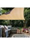 3x3x3 meter triangular sunshade sail, breathable high-density polyethylene sunshade fabric (185 g/m²), 3-meter shade net, 98% UV protection, for...