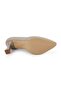 Women's Classic Heeled Shoes Goblet Heel Pointed Toe Matte Leather Slip-On L068.1109 - 4