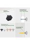 Hexagonal furniture handles, furniture knobs, cabinet handles, drawer and door handles, black, 10-piece pack - 2