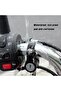 2-Piece Motorcycle Helmet Padlock Universal Motorcycle Helmet 22-28mm Safety Padlock Handle Hose (Black) - 5