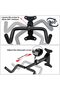 Bicycle wall mount - Adjustable distance foldable bicycle storage rack - Suitable for mountain bikes, road bikes, and e-bikes - Space-saving black - 4