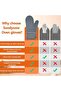 Oven Gloves - Heat-Resistant Oven Mitts - Barbecue - 5