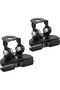 LED light strip bracket mounting bracket, corrosion resistant, suitable for most cars, trucks, and SUVs, made of aluminum alloy, 2-pack, black.
